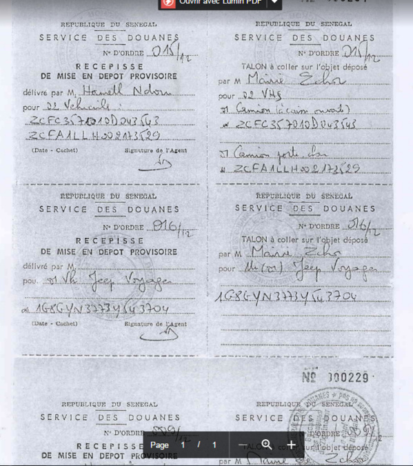 Ziguinchor : Ces documents de la Mairie qui mettent à nue la Douane