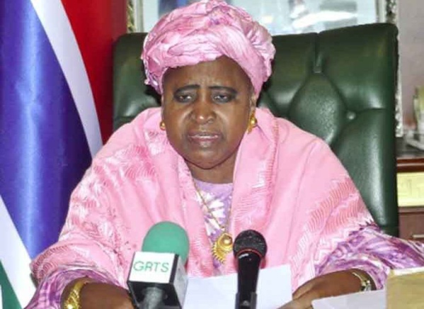 La vice-présidente de la Gambie démissionne La vice-présidente de la Gambie démissionne