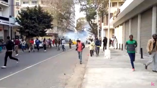 Centre-ville de Dakar : échauffourées entre forces de l’ordre et manifestants