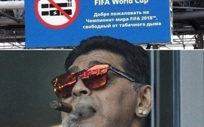 Arrêt sur image : Maradona brave un grand interdit du Mondial