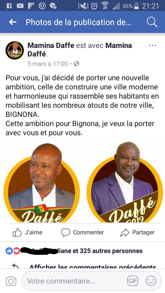 Bignona : Mamina Daffé du Prodac veut le fauteuil du maire Keita Bignona : Mamina Daffé du Prodac veut le fauteuil du maire Keita