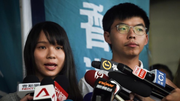 Hong Kong: les deux figures contestataires Joshua Wong et Agnès Chow libérés Hong Kong: les deux figures contestataires Joshua Wong et Agnès Chow libérés