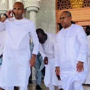 Le président de la Caf à Massalikoul Jinaan Le président de la Caf à Massalikoul Jinaan