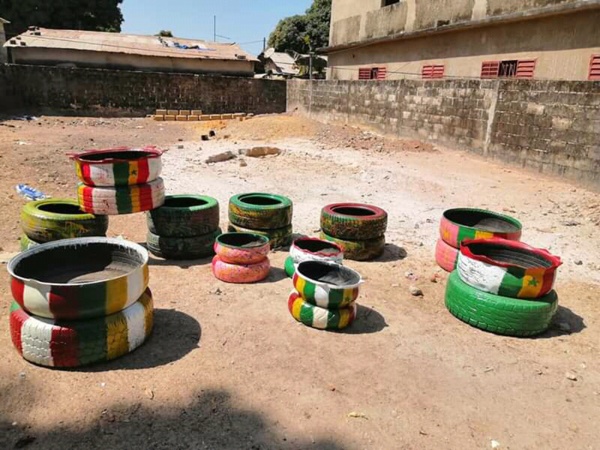 Ziguinchor : Le jeune Chérif Diémé s'active dans le recyclage de pneu (Photos) 