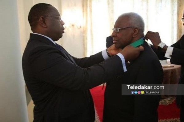 Décès Lamine Diack : Macky Sall rend hommage à «un homme d’une grande dimension»