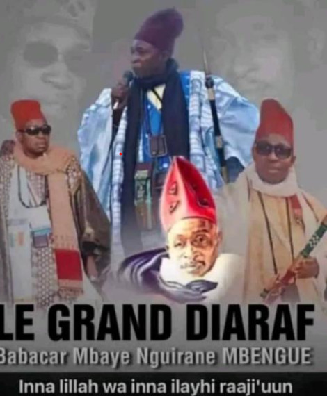 Nécrologie : Rappel à Dieu du Grand Jaraaf Babacar Mbaye Nguirane Mbengue Nécrologie : Rappel à Dieu du Grand Jaraaf Babacar Mbaye Nguirane Mbengue