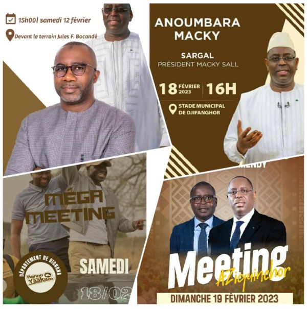 Cacophonie dans le Macky : 04 meetings en une semaine à Ziguinchor
