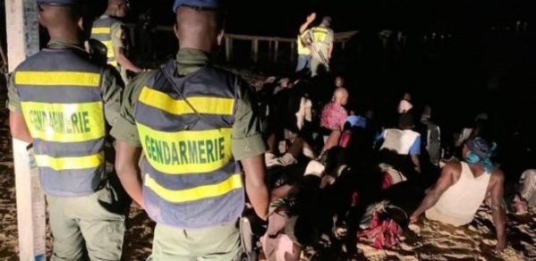 Migration irréguliere: La gendarmerie intercepte une pirogue avec 71 personnes