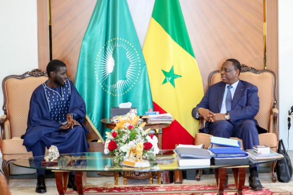 Palais : Bassirou Diomaye Faye reçu en audience par Macky Sall