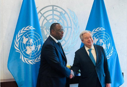 4P : Le nouvel envoyé spécial Macky Sall a rencontré le secrétaire général de l’Onu 4P : Le nouvel envoyé spécial Macky Sall a rencontré le secrétaire général de l’Onu
