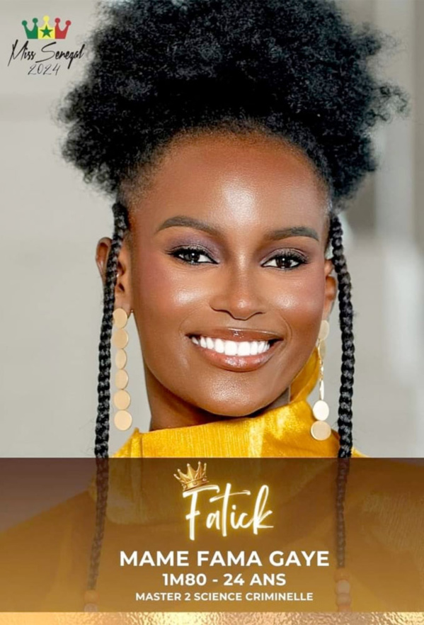 Mame Fama Gaye de Fatick sacrée Miss Sénégal 2024