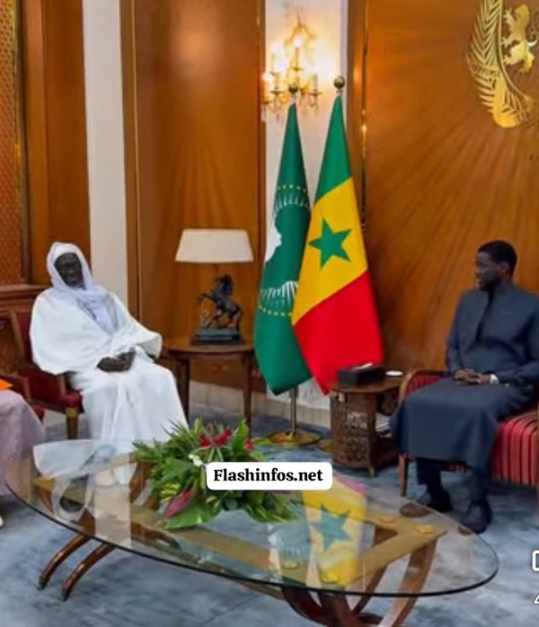 Audience au Palais : L'Imam ratib de Bignona, Elhadj Fansou Bodian reçu par le président Bassirou Diomaye Faye Audience au Palais : L'Imam ratib de Bignona, Elhadj Fansou Bodian reçu par le président Bassirou Diomaye Faye
