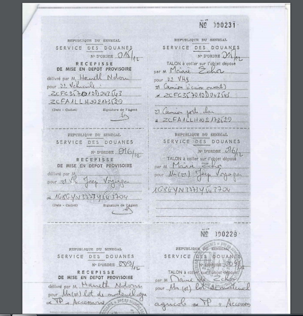 Ziguinchor : Ces documents de la Mairie qui mettent à nue la Douane