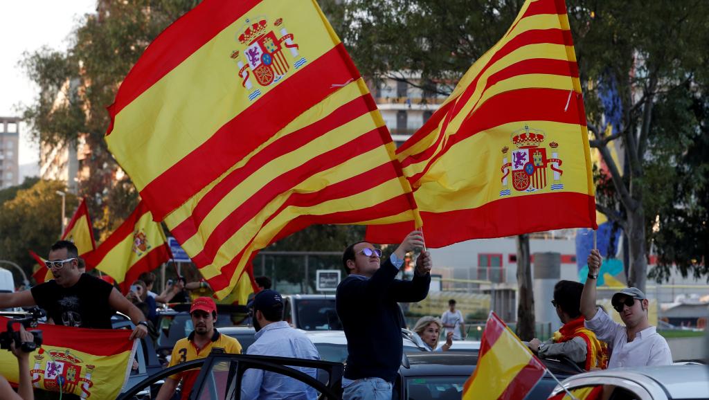 A Barcelone, les partisans de l'unité espagnole se mobilisent à nouveau