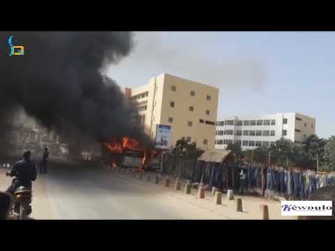 Collège Hyacinthe Thiandoum : Deux bus prennent feu