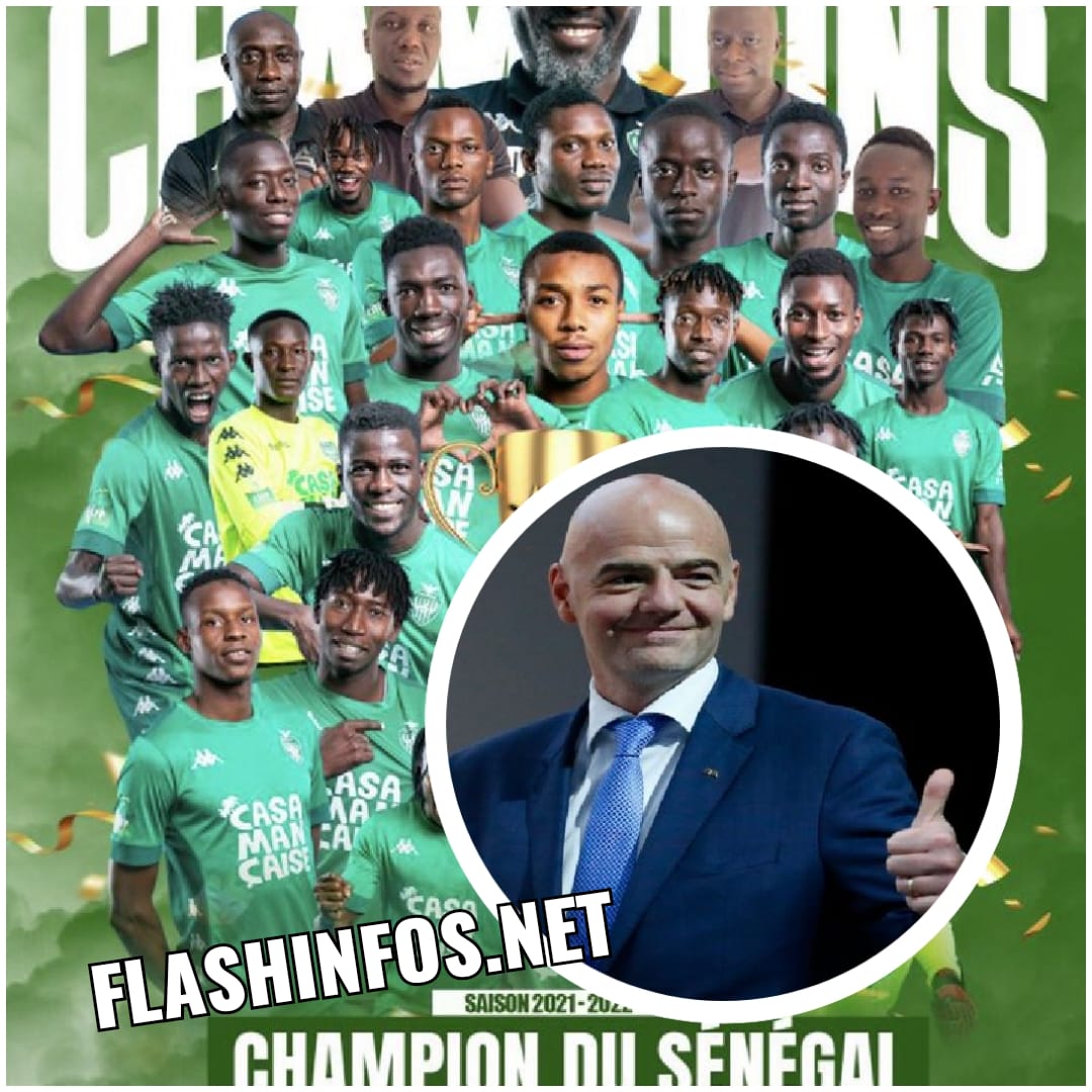 Ligue 1 : Le Président de la FIFA félicite le Casa-Sport après son sacre 
