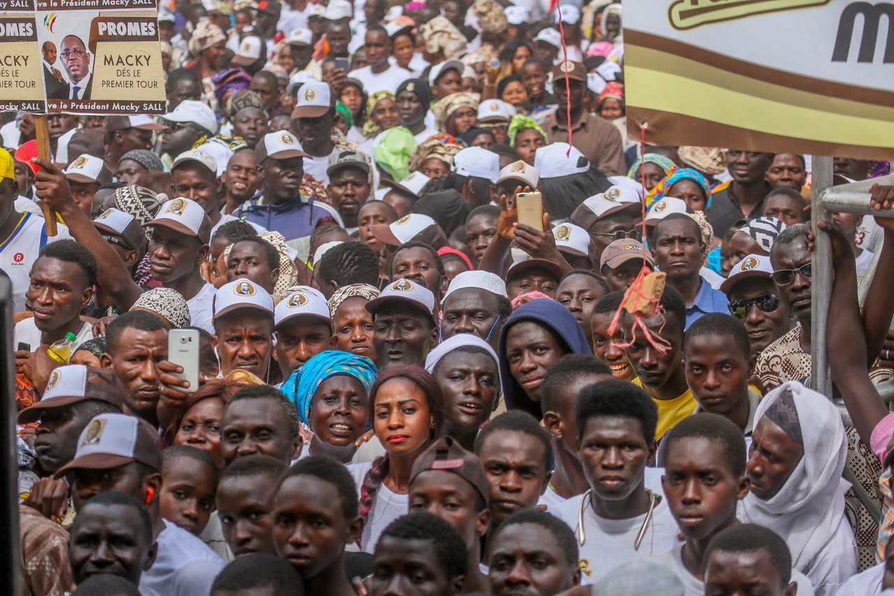 Sédhiou : Macky Sall accueilli par une marrée humaine 