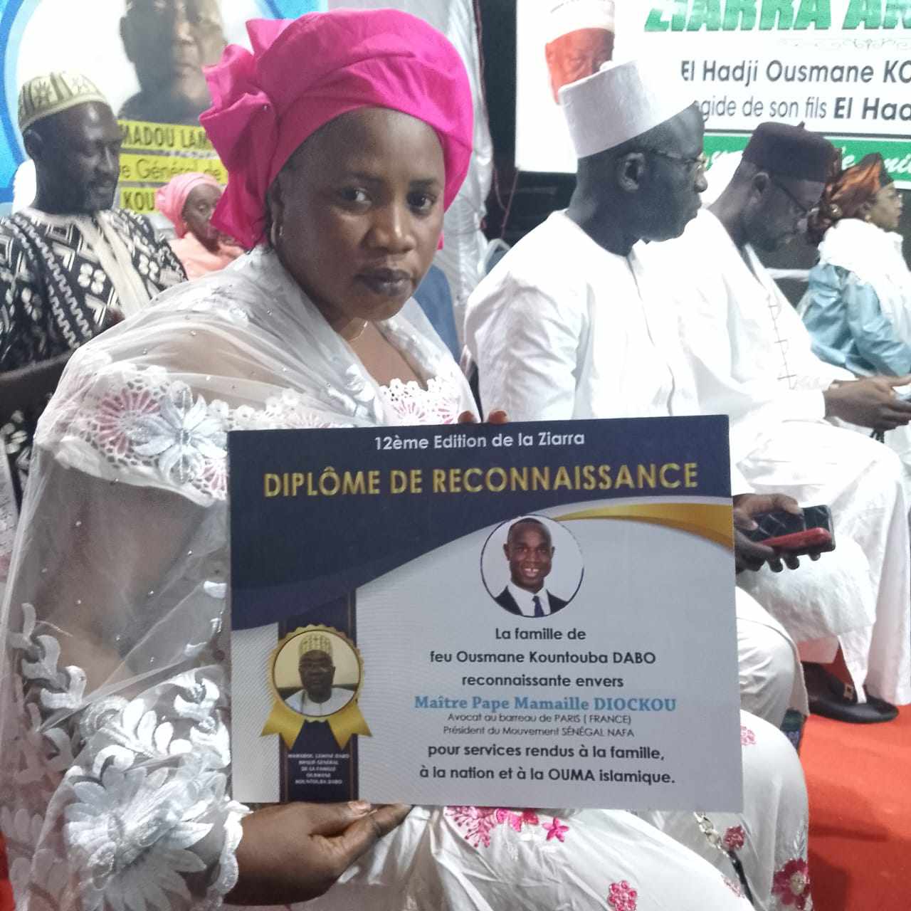 Gamou annuel : L'avocat Me Diockou honoré par la famille de Feu Kountoumba DABO à Ziguinchor