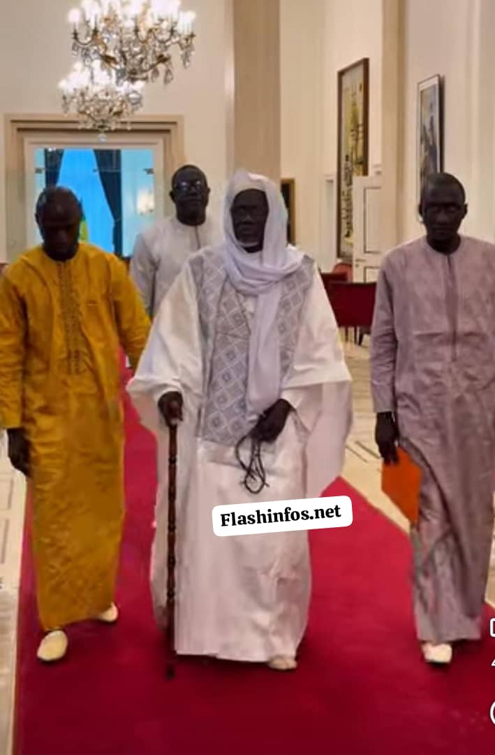  Audience au Palais : L'Imam ratib de Bignona,  Elhadj Fansou Bodian reçu par le président Bassirou Diomaye Faye 