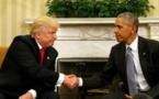 Rencontre entre Obama et Trump pour préparer la transition