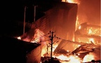Mali : Incendie au Grand marché de Bamako.