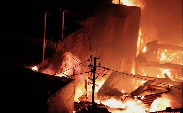 Mali : Incendie au Grand marché de Bamako.